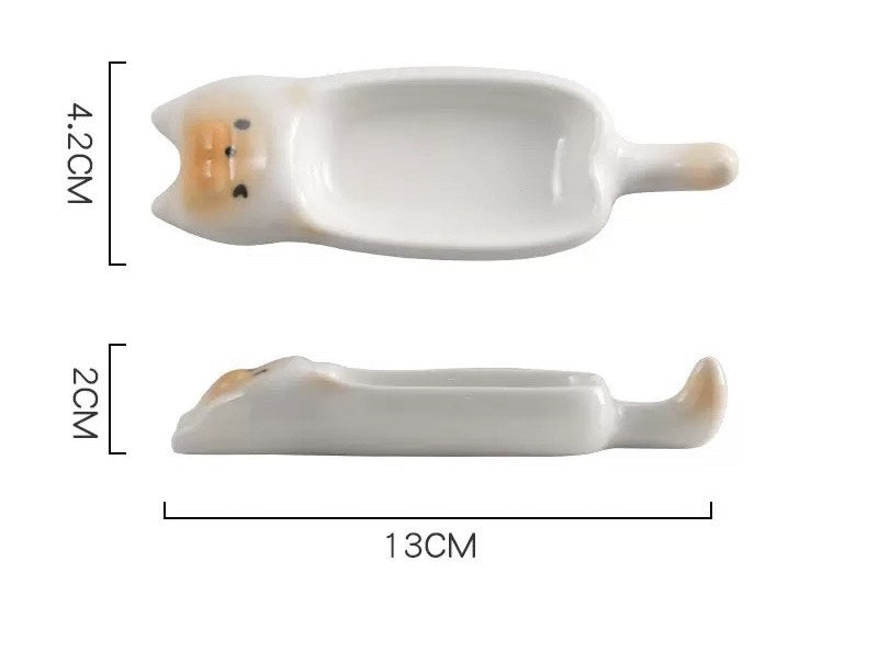 Saus Dish Cat Orange 13 x 4.2cm | H2cm