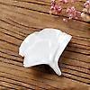 Nippon Chopstick Holder (White Gingko Biloba with Gilde Edge 6ps)