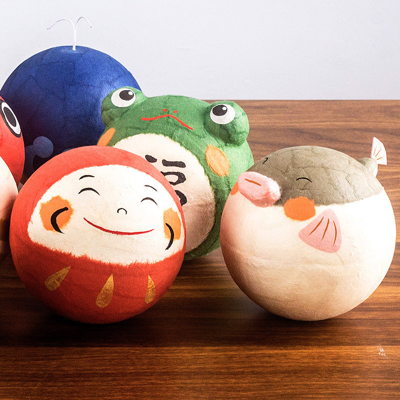 Kyoto paper mâché Washi Tumbler Roly-poly Bell Ornament Goldfish