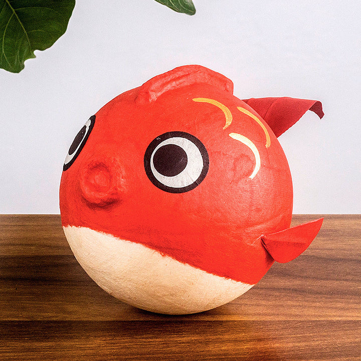 Kyoto paper mâché Washi Tumbler Roly-poly Bell Ornament Goldfish
