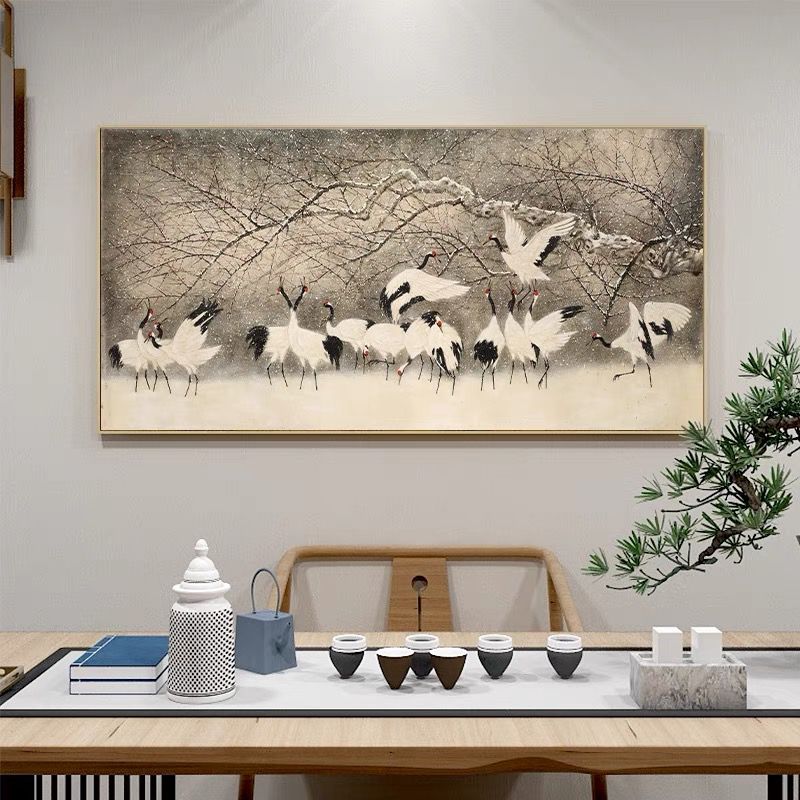 Japanese Famous Wall Art A Thousand Years Crane 140*70cm