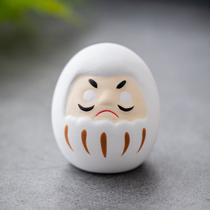 Nippon Daruma Ornament White (Shiro 4*4*4.5cm)
