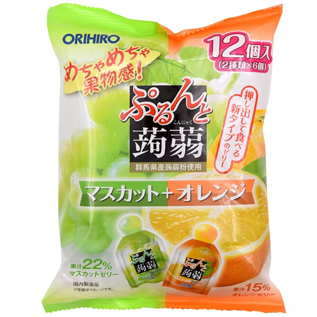 Purun To Konnyaku Jelly Pauchi Muscat + Orange 240g