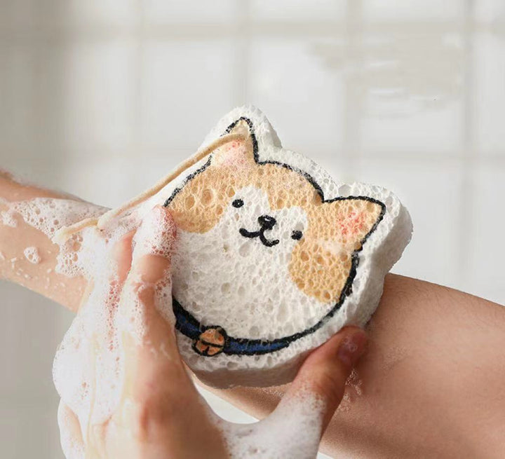 Nippon Wood Pulp Cotton Dish Sponge (Blowfish)