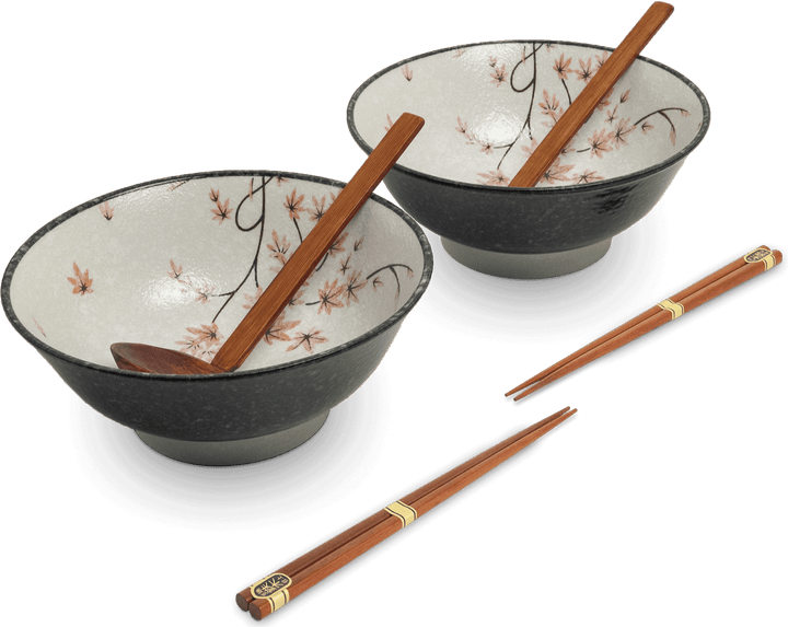 Japanse Maple Leaf  Ramen Komen SET Ø22 cm | H9 cm