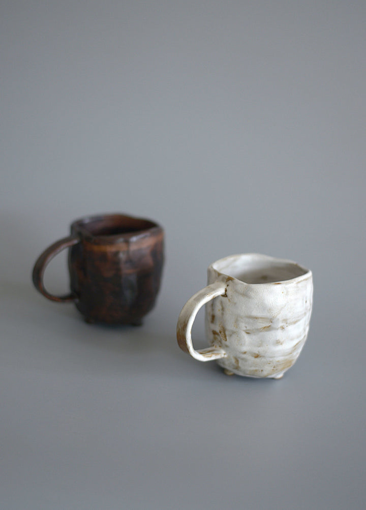 Nippon Toki Handmade Coffee/Milk Cup Tedzukuri Kohimiruku Kappu White (shiro 201-300ml)