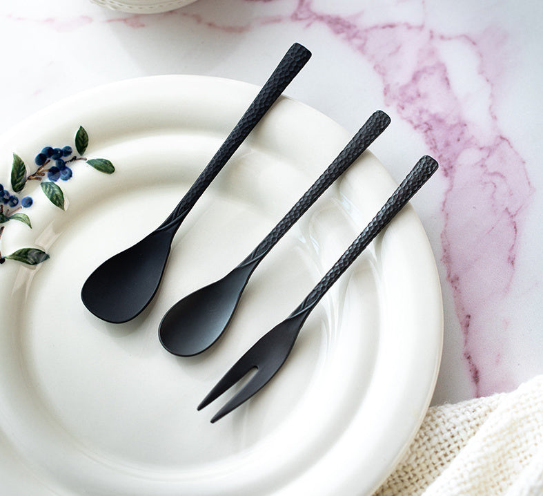 Nippon Takasago Metal Hammertone Cutlery Stainless Steel Antioxidant Fork (13*1.5cm)