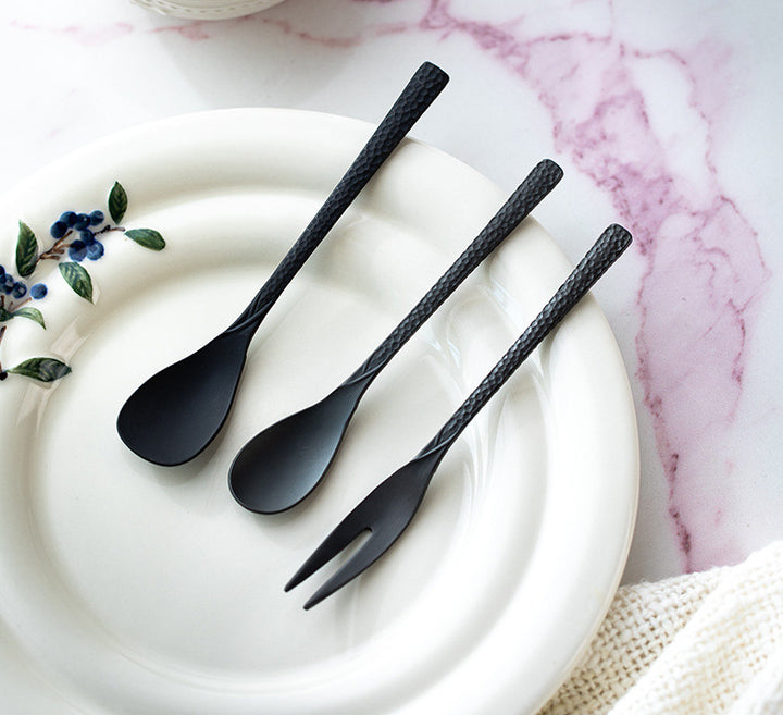 Nippon Takasago Metal Hammertone Cutlery Stainless Steel Antioxidant Fork (13*1.5cm)