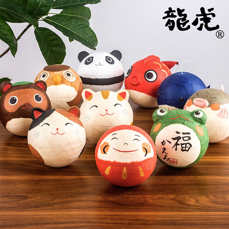 Kyoto paper mâché Washi Tumbler Roly-poly Bell Ornament Goldfish