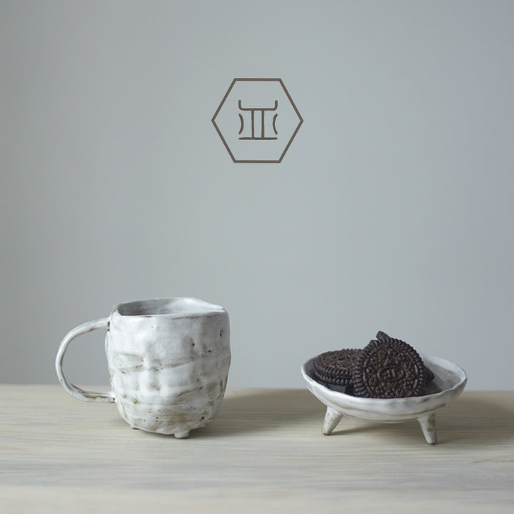 Nippon Toki Handmade Coffee/Milk Cup Tedzukuri Kohimiruku Kappu White (shiro 201-300ml)