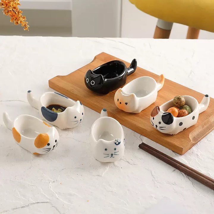 Saus Dish Cat Tri Orange 13 x 4.2cm | H2cm