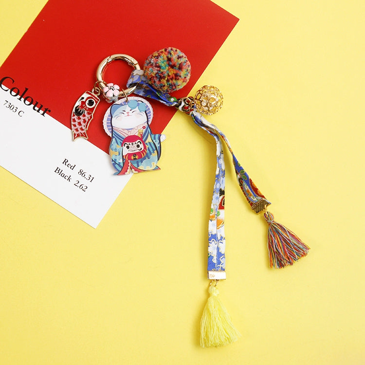Kimono Keychain Ao (Blue)