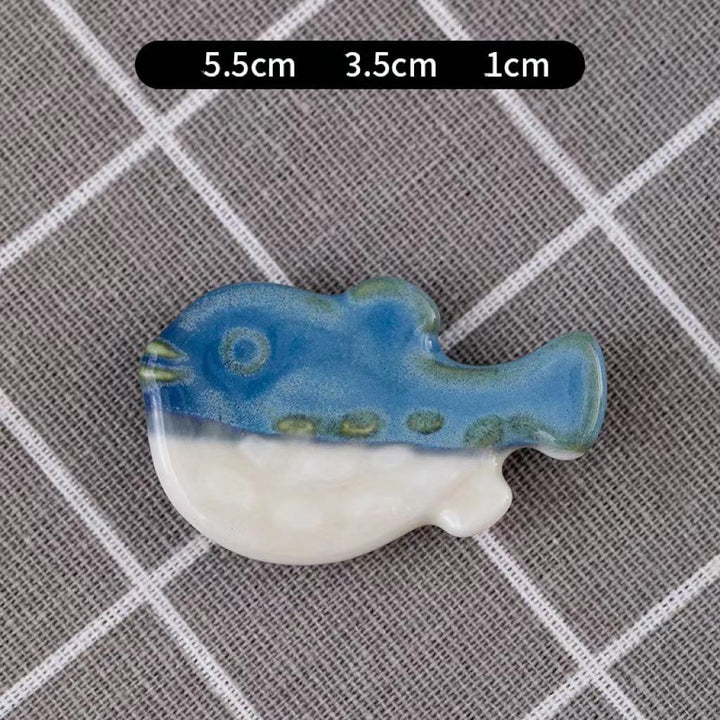 Nippon Chopstick Holder Blow Fish 6pcs