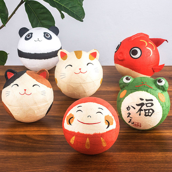 Kyoto paper mâché Washi Tumbler Roly-poly Bell Ornament Goldfish