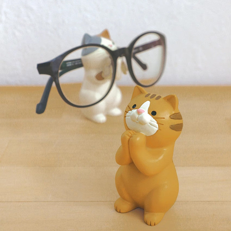 Japanese Hopscotch Cat Eyeglasses Holder