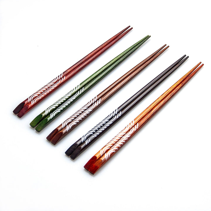 Chopsticks Wave wood 2 Pairs