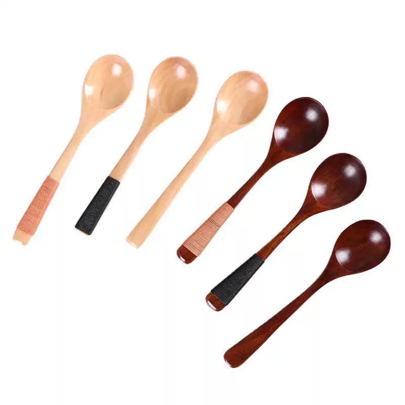 Nippon Long Handle Wooden  Spoon