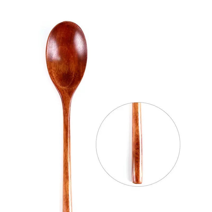Nippon Long Handle Wooden  Spoon