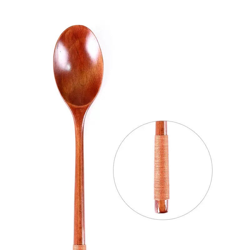 Nippon Long Handle Wooden  Spoon