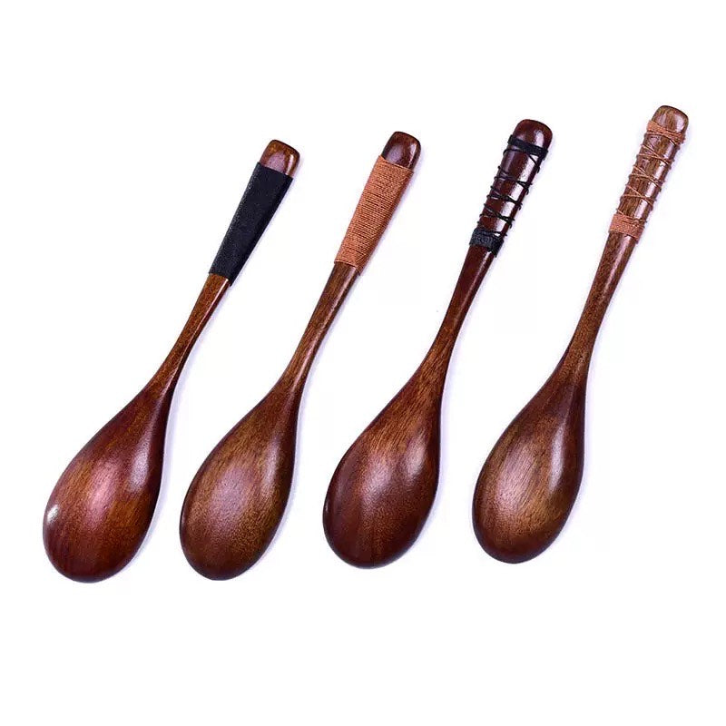 Nippon Long Handle Wooden Stirring Spoon