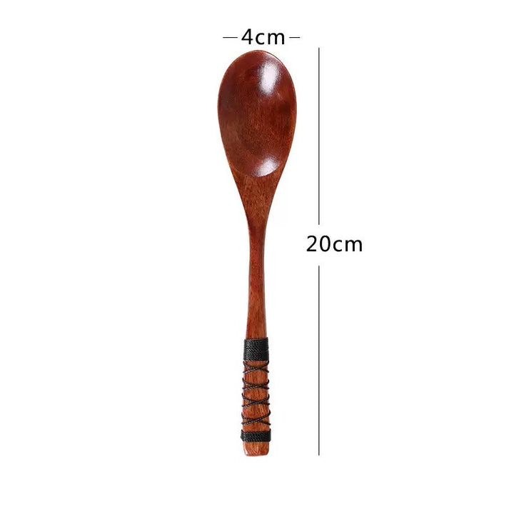 Nippon Long Handle Wooden Stirring Spoon