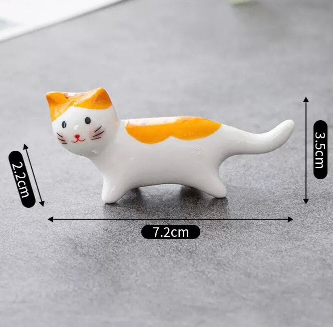 Nippon Chopstick Holder Walking Cats 5pcs