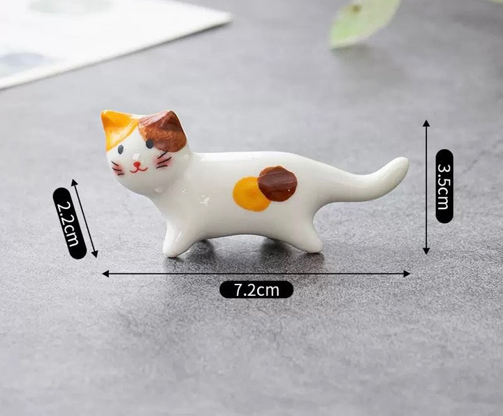 Nippon Chopstick Holder Walking Cats 5pcs