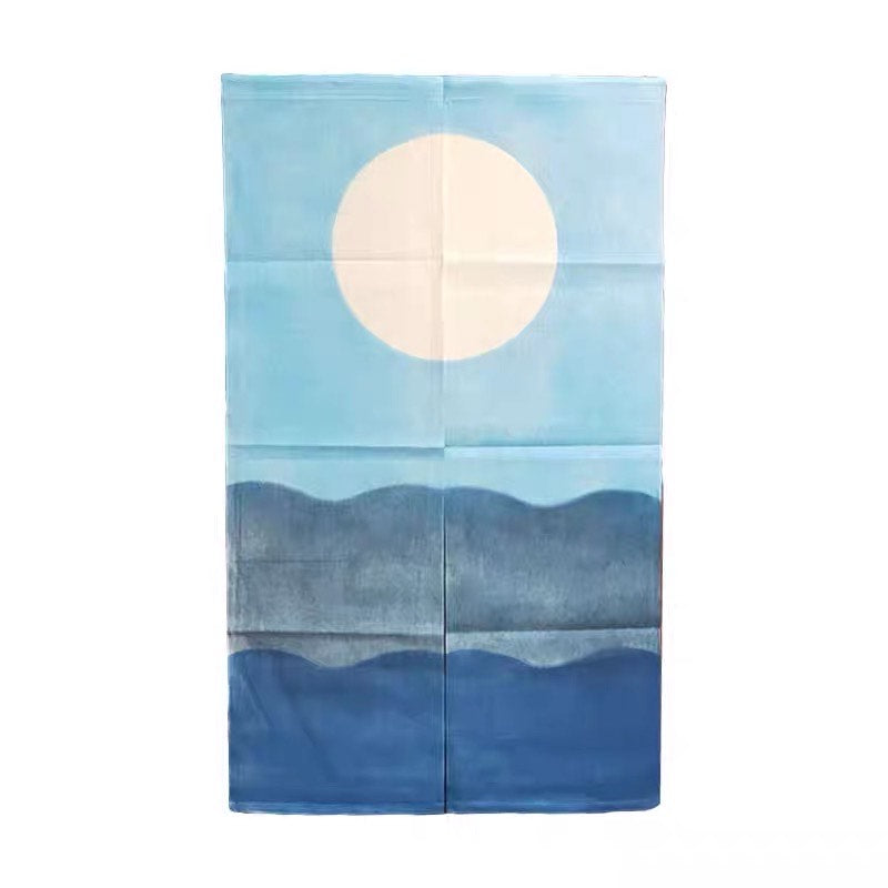 Japanese door half curtains without punching - Sun Rise