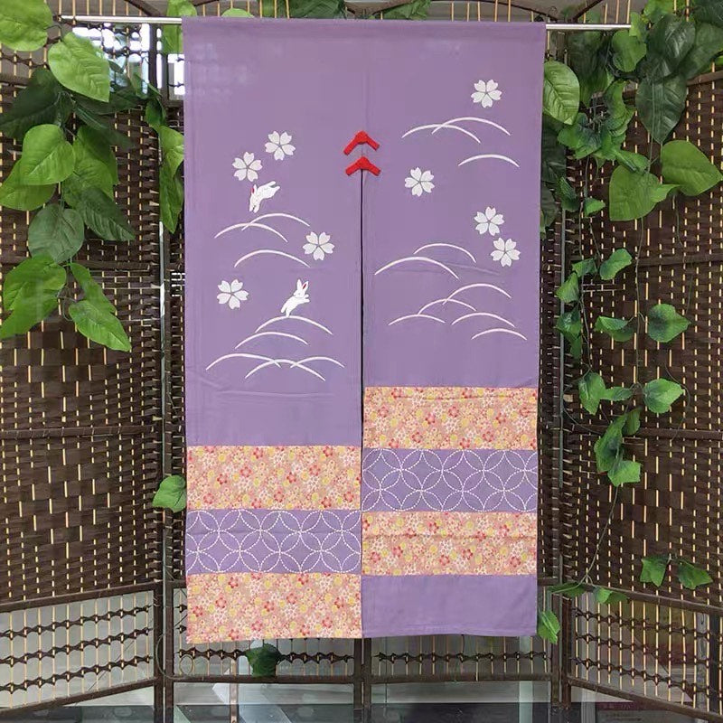 Japanese curtains Rabbit - Purple