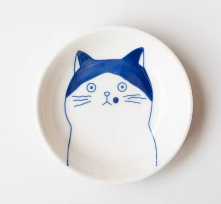 Saus Dish Cat Blue Type 2 Ø8cm | H1.8cm