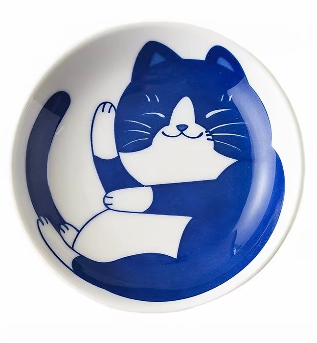 Saus Dish Cat Blue Type 5 Ø8cm | H1.8cm