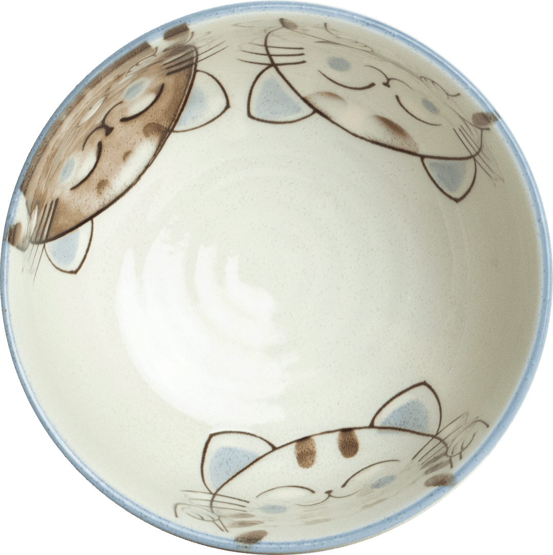 Three Cats Matcha Bowl Pink Ø13 cm | H7 cm