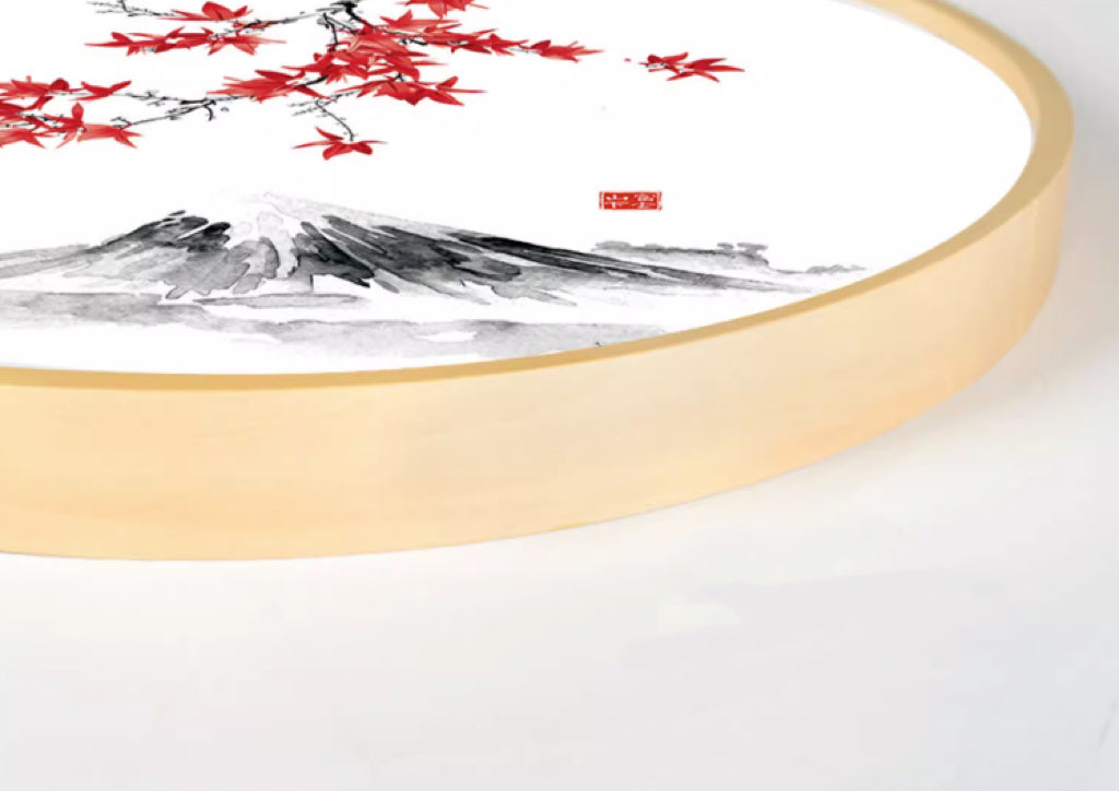 Japanese Famous Wall Art Umbrella Crane Sankaku 40*40cm