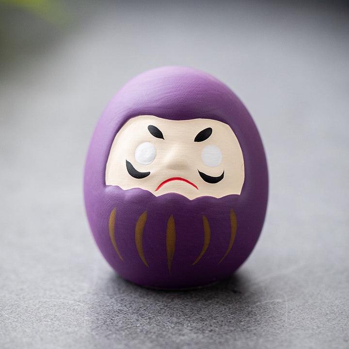 Nippon Daruma Ornament Purple (Murasaki 4*4*4.5cm)