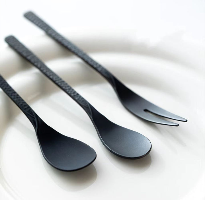 Nippon Takasago Metal Hammertone Cutlery Stainless Steel Antioxidant Fork (13*1.5cm)