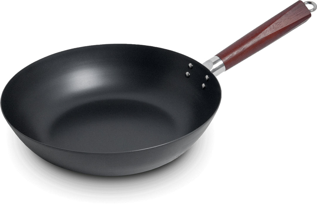 Wok flat bottom Carbon steel  Ø30 cm