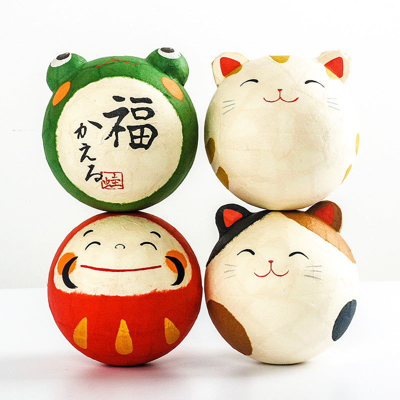 Kyoto paper mâché Washi Tumbler Roly-poly Bell Ornament Goldfish