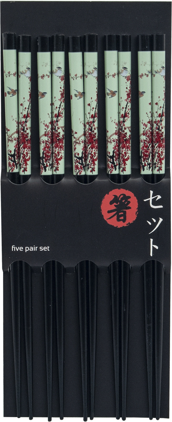 Chopsticks set Bird blossom 22.5 cm 5 pr