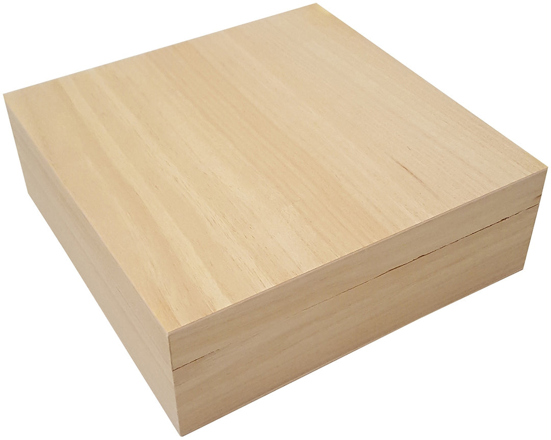 Bento Box Wood L20.9 x W20.9 x H7 cm