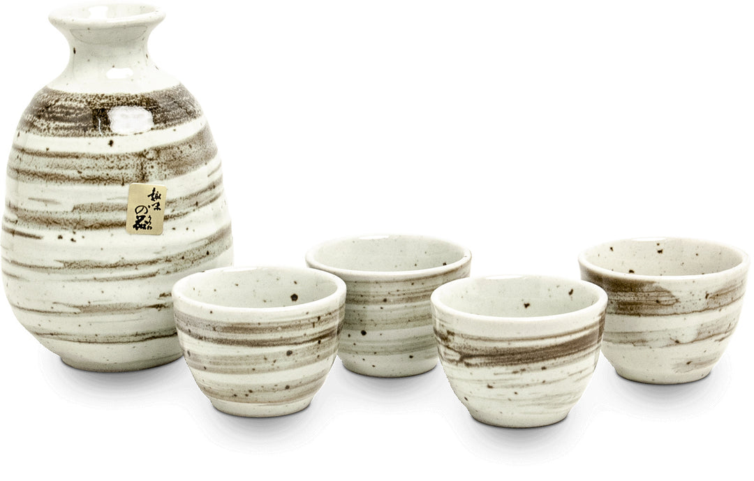 Edo Light Stripe Japan Sake set 5 pcs