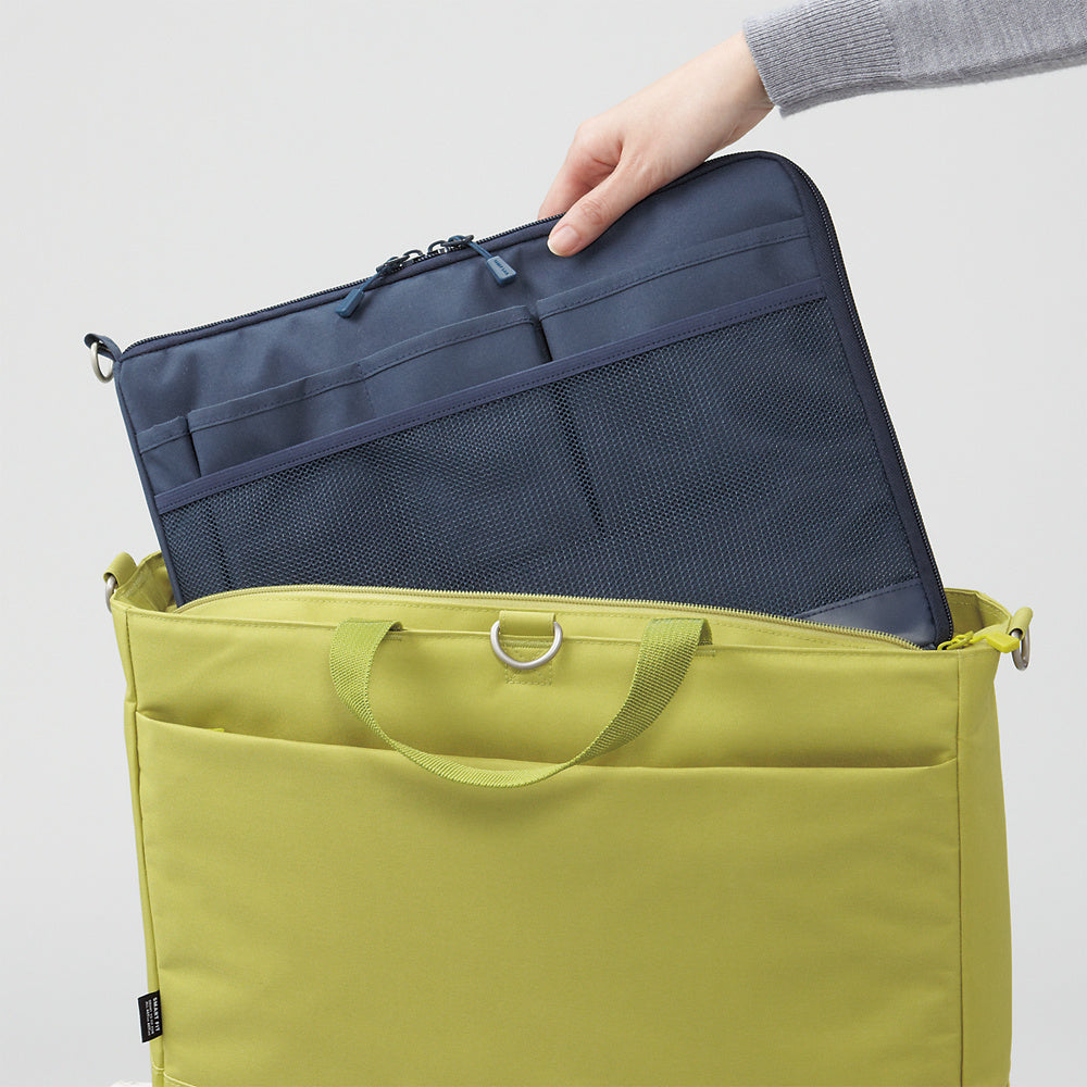 SMART FIT Bag in Bag Horizontal Version A4 Green