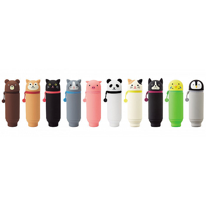 LIHIT LAB Punilabo Stand Pen Case - Mikeneko Cat