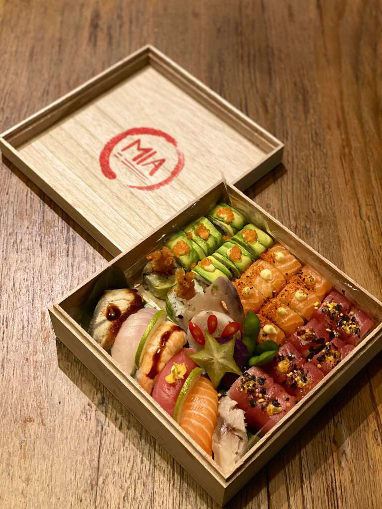 Bento Box Wood L20.9 x W20.9 x H7 cm