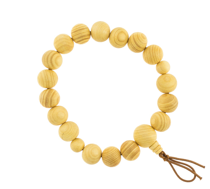 Nenju Japan wrist mala Torreya Wood