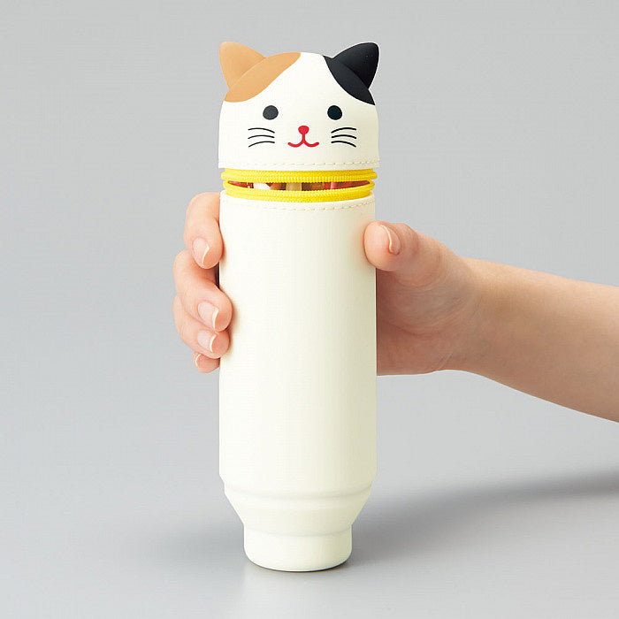 LIHIT LAB Punilabo Stand Pen Case - Mikeneko Cat