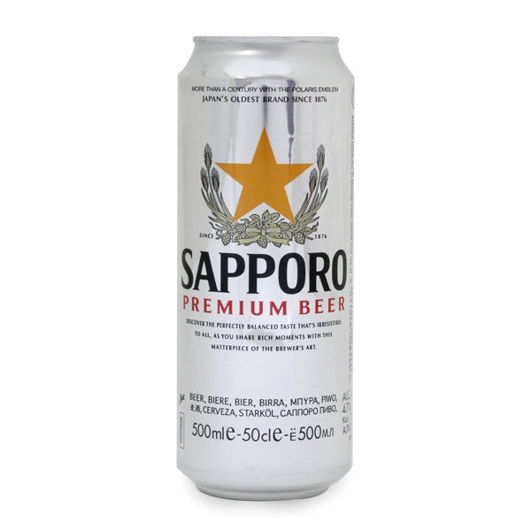 Premium Sapporo lager beer  500ml