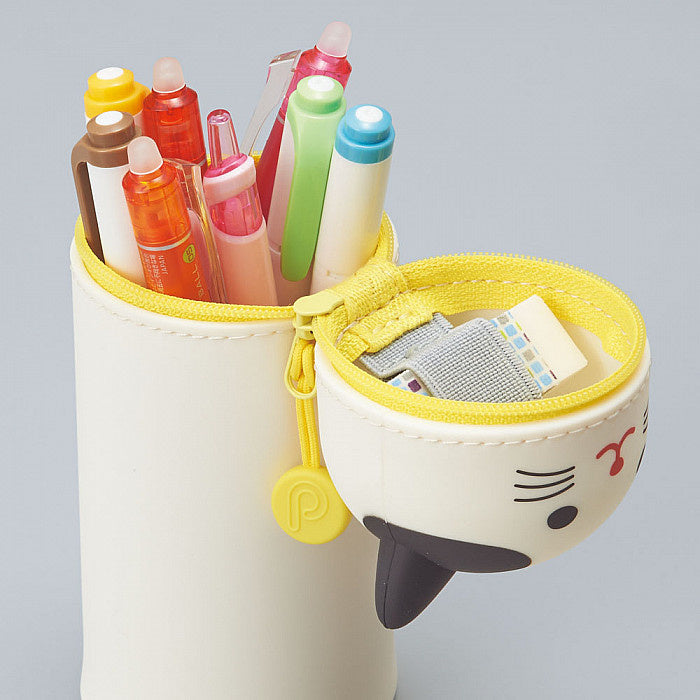 LIHIT LAB Punilabo Stand Pen Case - Mikeneko Cat